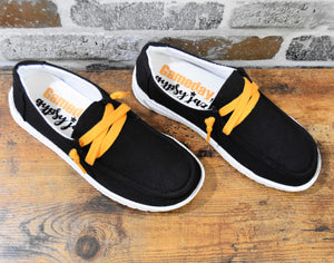 Very G Gypsy Jazz Black & Yellow Game Day Fashion Sneakers