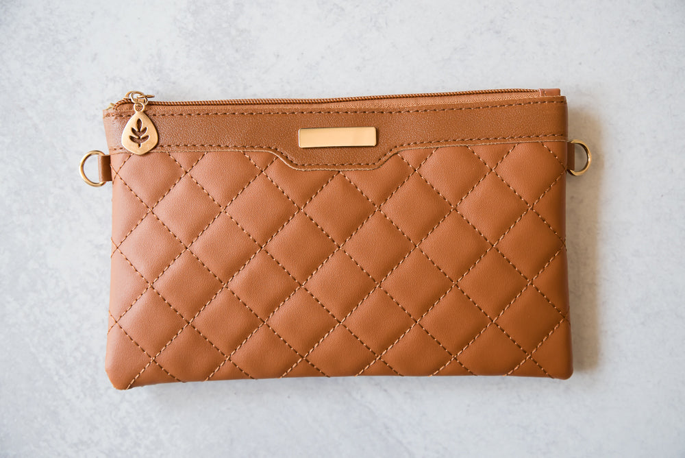 The Kate Clutch in Camel