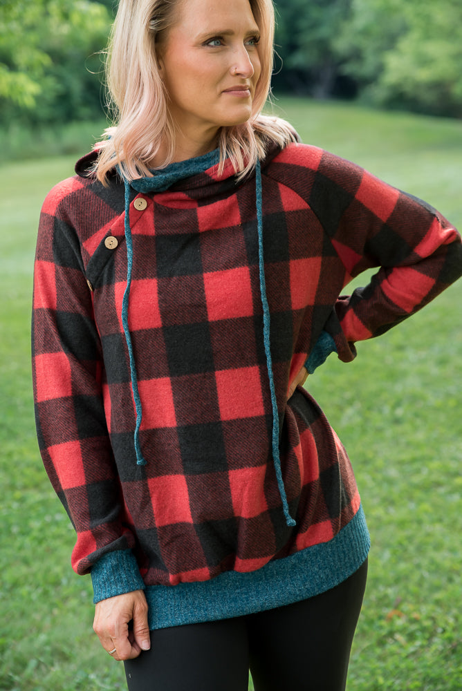 White Birch Once More Plaid Sweater