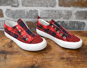 Very G Gypsy Jazz Red And Black Mix Fashion Sneakers