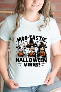 Moo-Tastic Halloween Vibes Graphic Tee