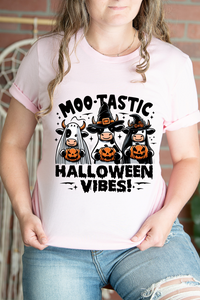 Moo-Tastic Halloween Vibes Graphic Tee