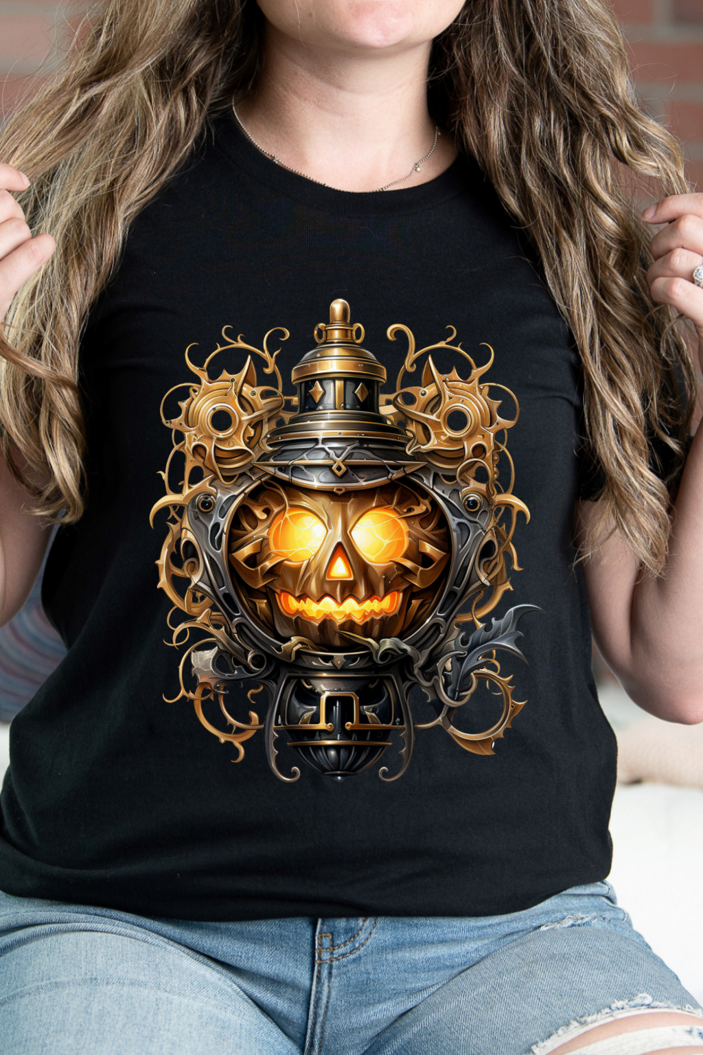 Halloween Steampunk Vintage Industrial Style Graphic Tee