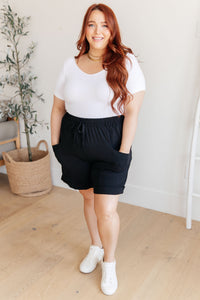 White Birch The Way I Use My Walk Drawstring Shorts