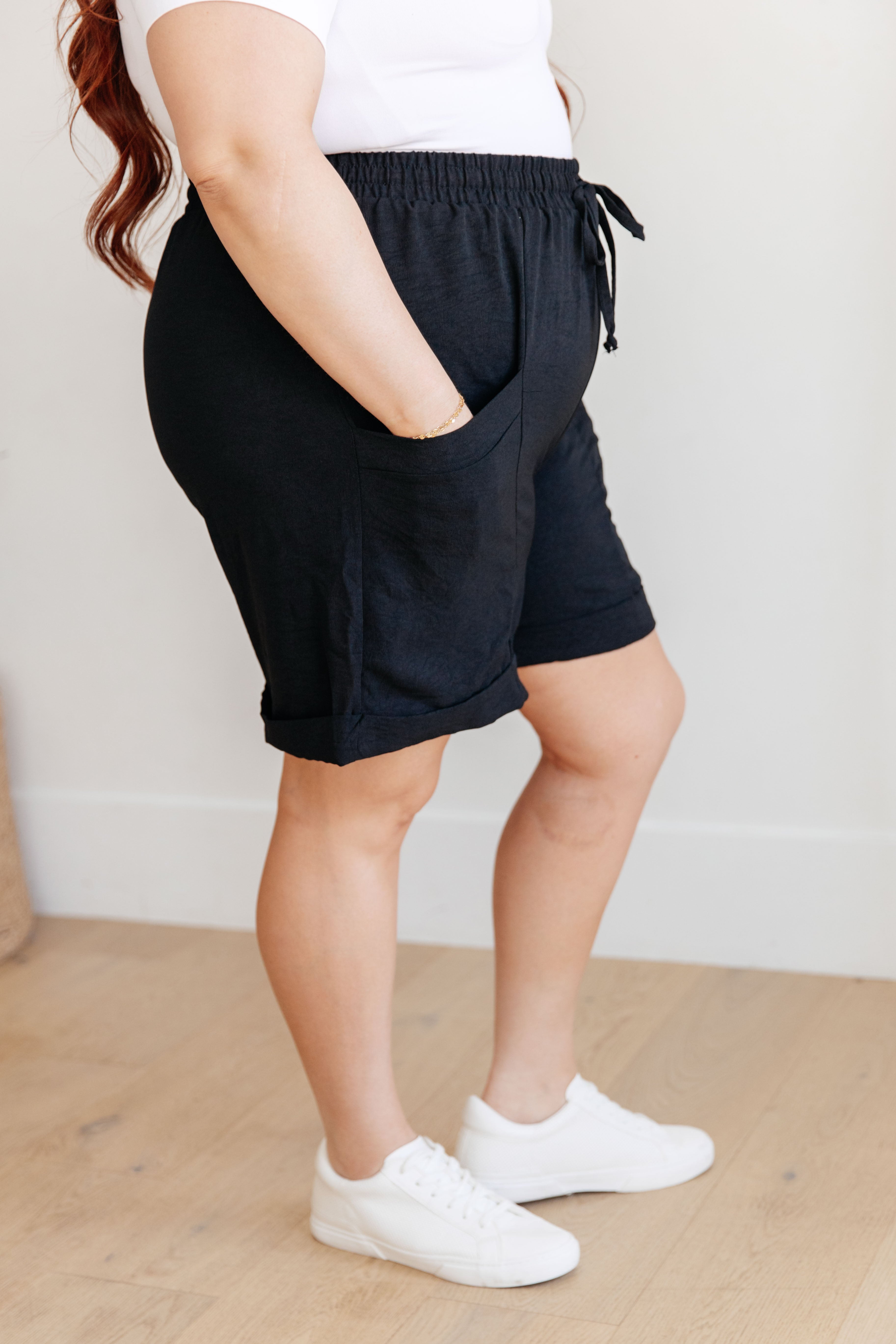 White Birch The Way I Use My Walk Drawstring Shorts