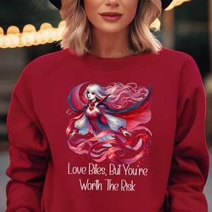 Love Bites But You're Worth The Risk - Long Sleeve Graphic Tee