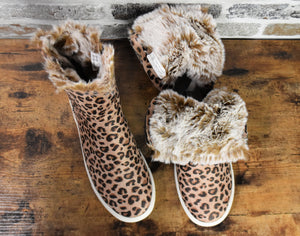 Very G Leopard Plusher Booties