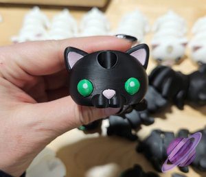 Kitty Cat Straw Buddy