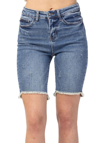 Arizona Bermuda Cut Off Low Rise Jean Shorts Roll Cuffed Capris Size 14 R