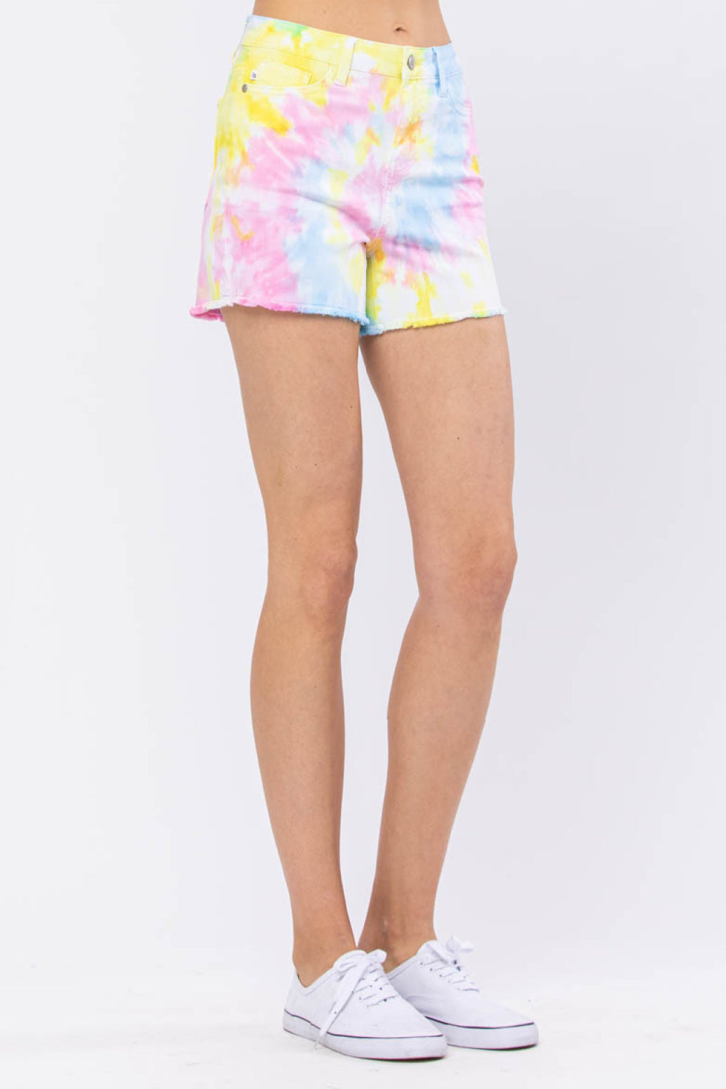 Judy Blue Swirl Tie Dye Shorts Style 150082