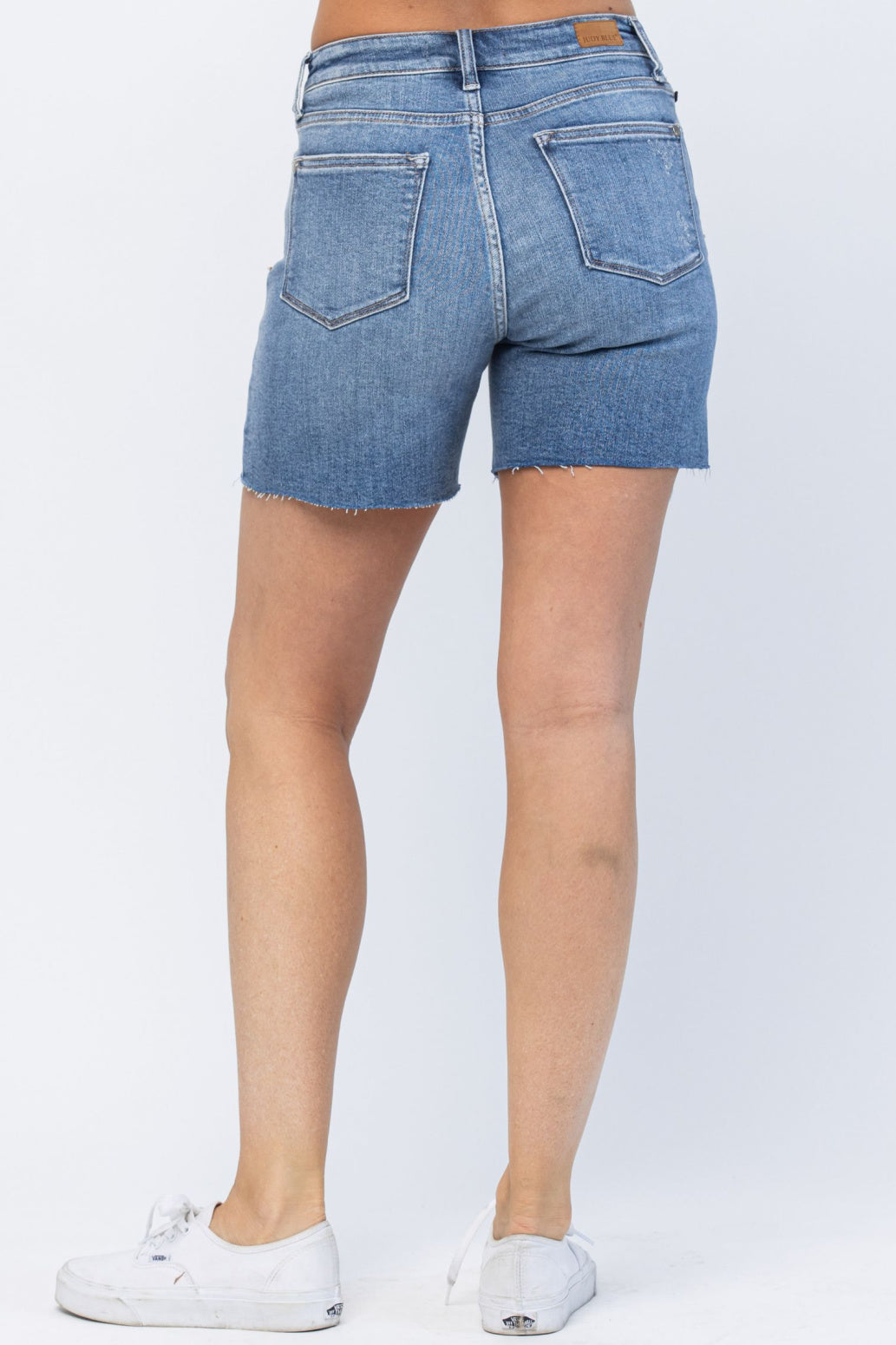 Judy Blue Embroidered Pocket High Waist Cut Off Shorts Style 15102