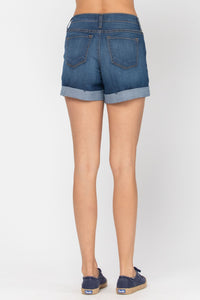 Judy Blue High Waist Cuffed Shorts Style 18163