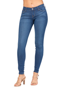 Judy Blue Handsand Medium Wash Rayon Skinny Jeans Style 8390
