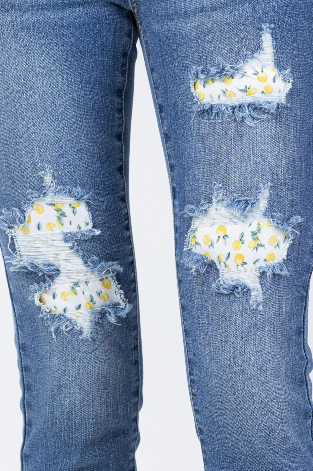 Judy Blue Lemon Patch High Waist Skinny Jeans Style 88233