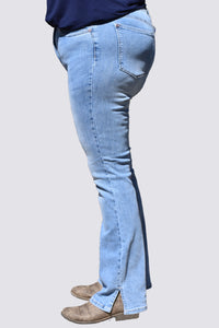 Judy Blue Bootcut With Slit Hem Jeans