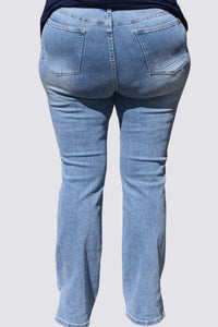 Judy Blue Bootcut With Slit Hem Jeans
