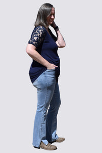 Judy Blue Bootcut With Slit Hem Jeans