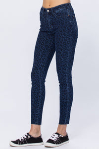 Judy Blue Savannah Cheetah Print Skinny Jeans