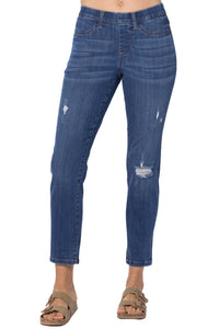 Judy Blue Pull-On Destroyed Boyfriend Jeggings Style 88369