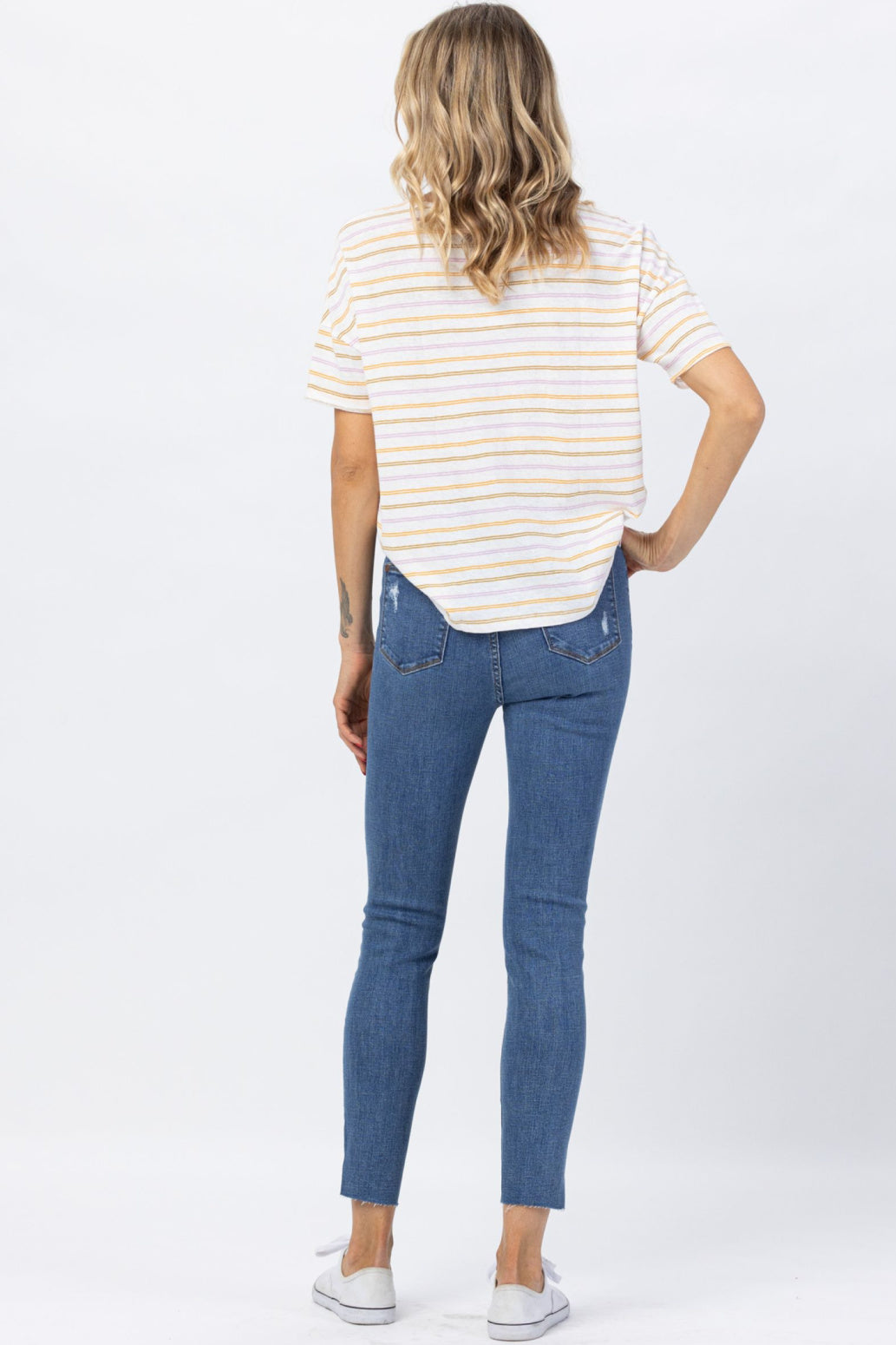 Judy Blue Dandelion Embroidered High Rise Skinny Jeans Style 88415