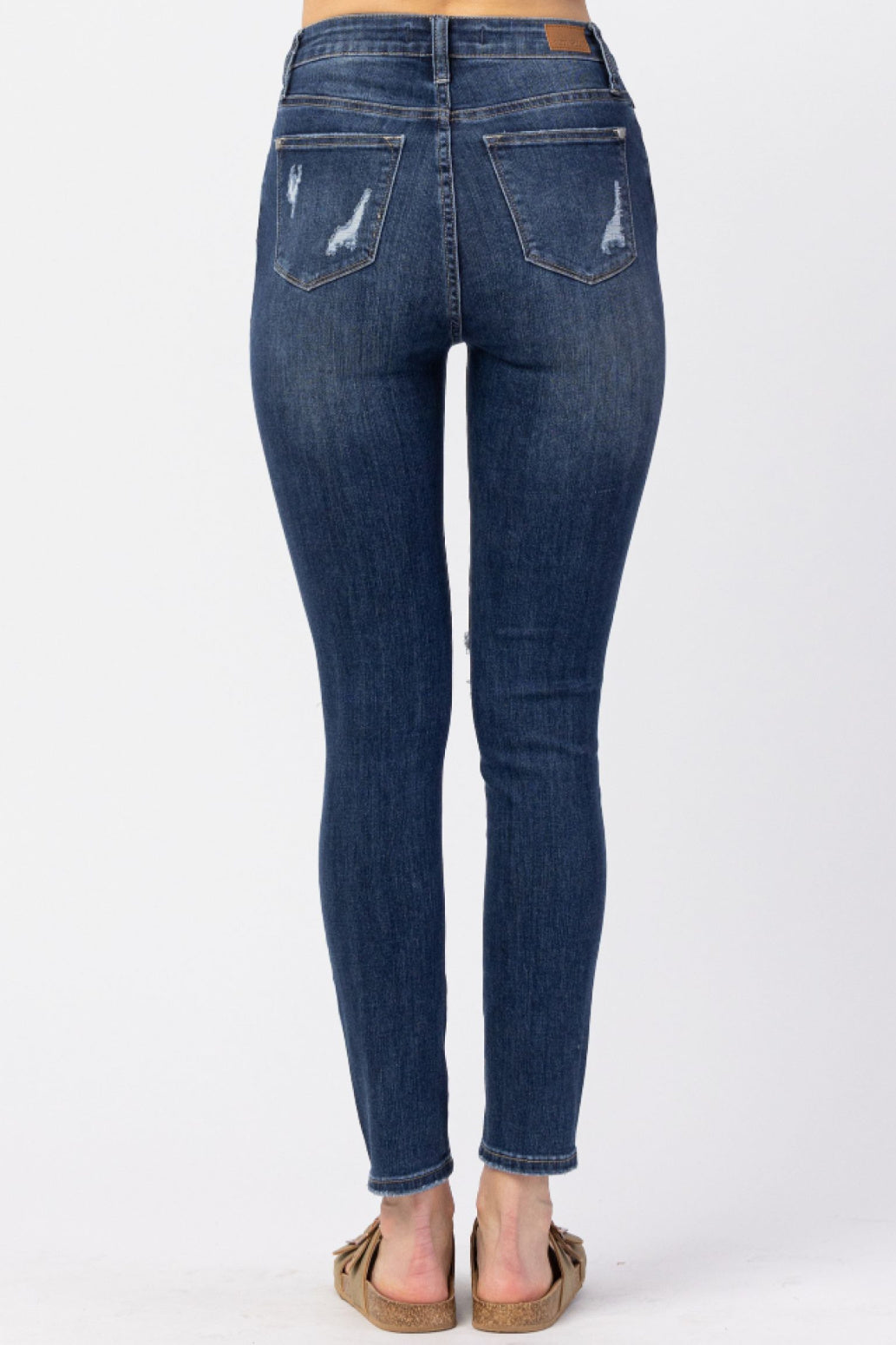 SEVEN7 Womens Blue Pocketed Button Fly High Rise Skinny Jeans 4 