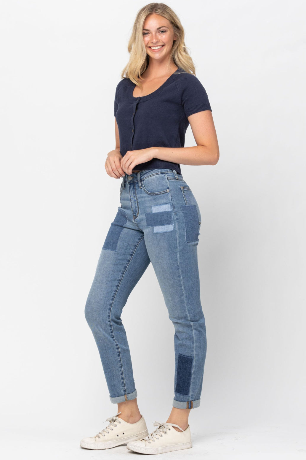 Judy Blue Patches Jeans – Qué Cute Style Boutique