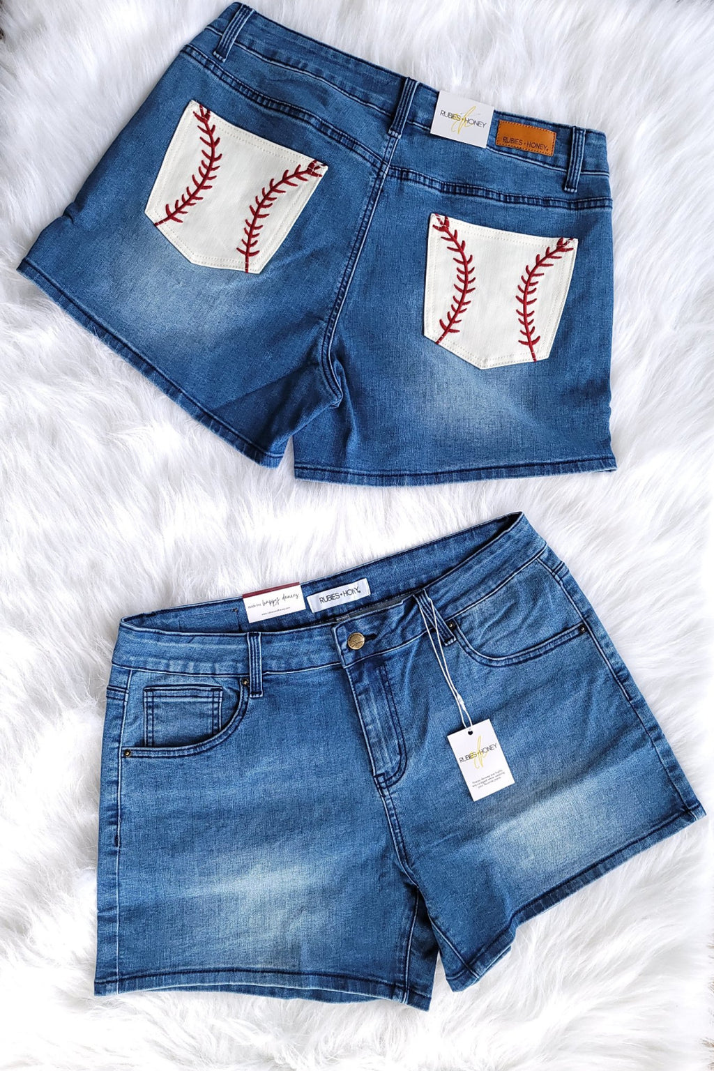Baseball Pocket Mid Rise Shorts