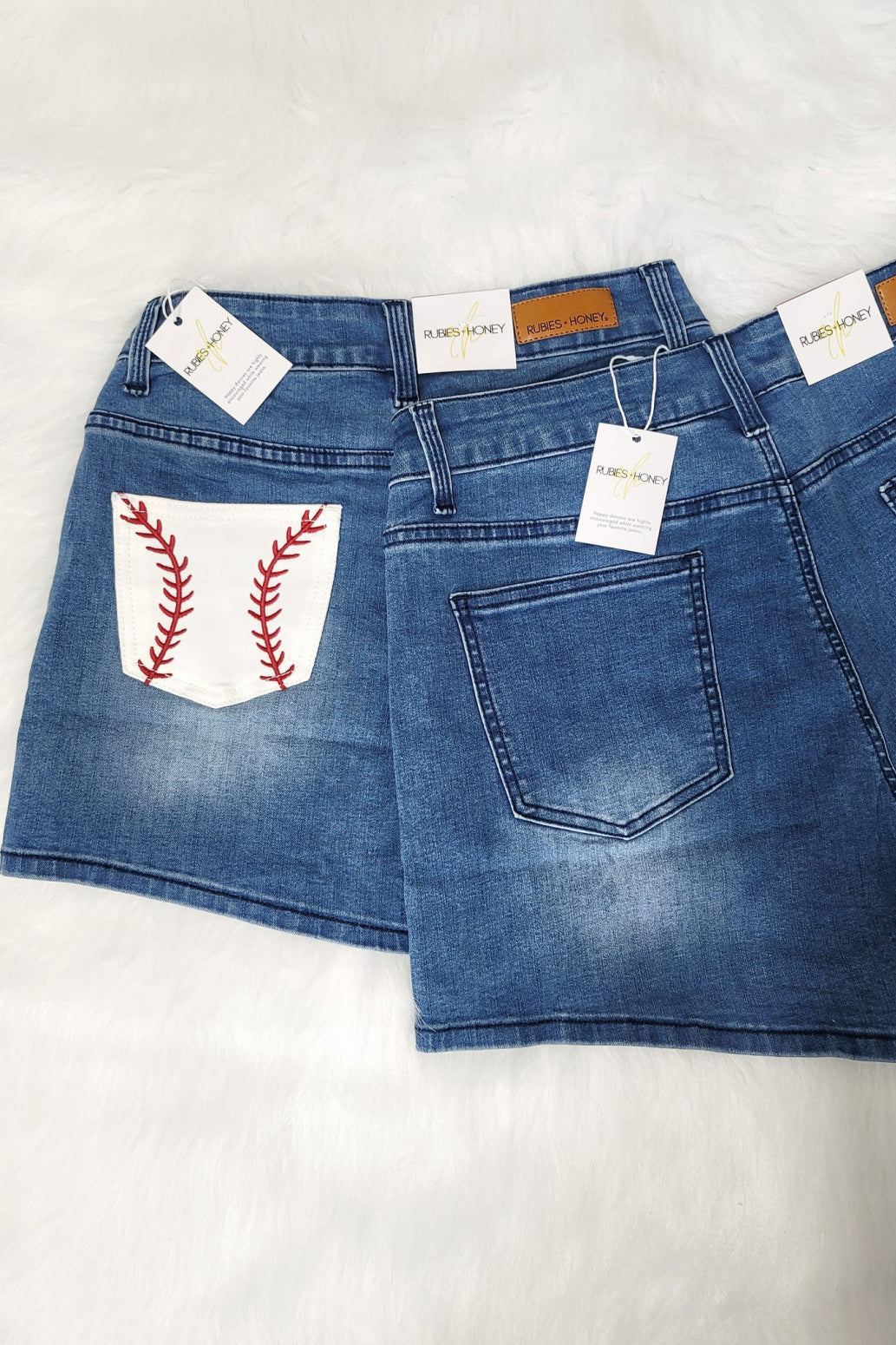 Baseball Pocket Mid Rise Shorts