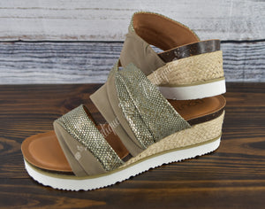 Corkys Taupe Believe Sandals