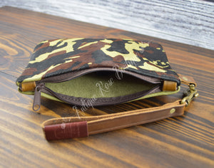 Camo Hairon Wristlet