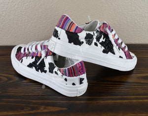Very G Cosmic White Black and Pink Fashion Sneakers