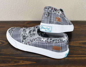Blowfish Malibu's Maddox Gray Floral & Animal Print Fashion Sneaker