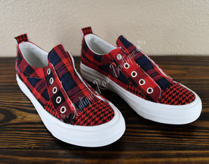 Very G Gypsy Jazz Red And Black Mix Fashion Sneakers