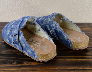 Very G Gypsy Jazz Blue Picnic Slip-On Shoes