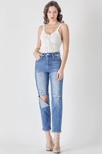 Risen Relaxed Fit High Waist Jeans Style RDP5101