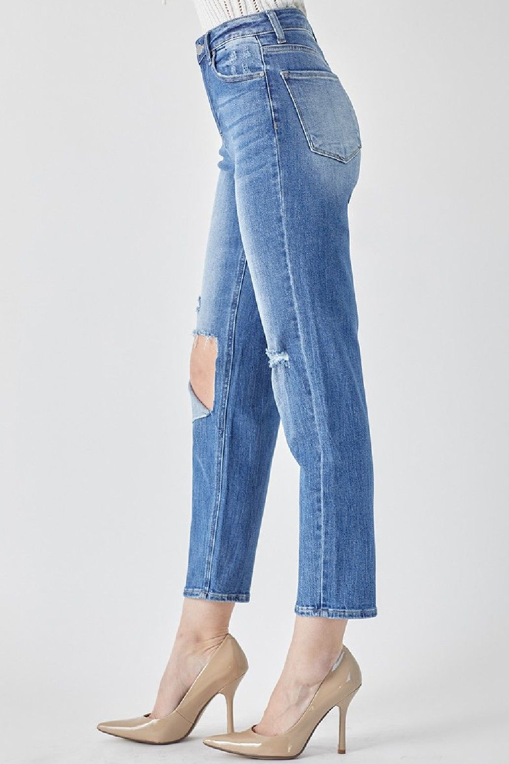 Risen Relaxed Fit High Waist Jeans Style RDP5101