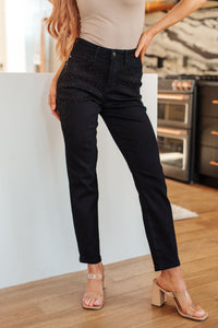 Judy Blue Rhinestone Slim Fit Jeans