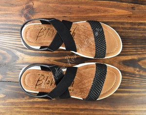 Blowfish Malibu Black Tarin Sandals