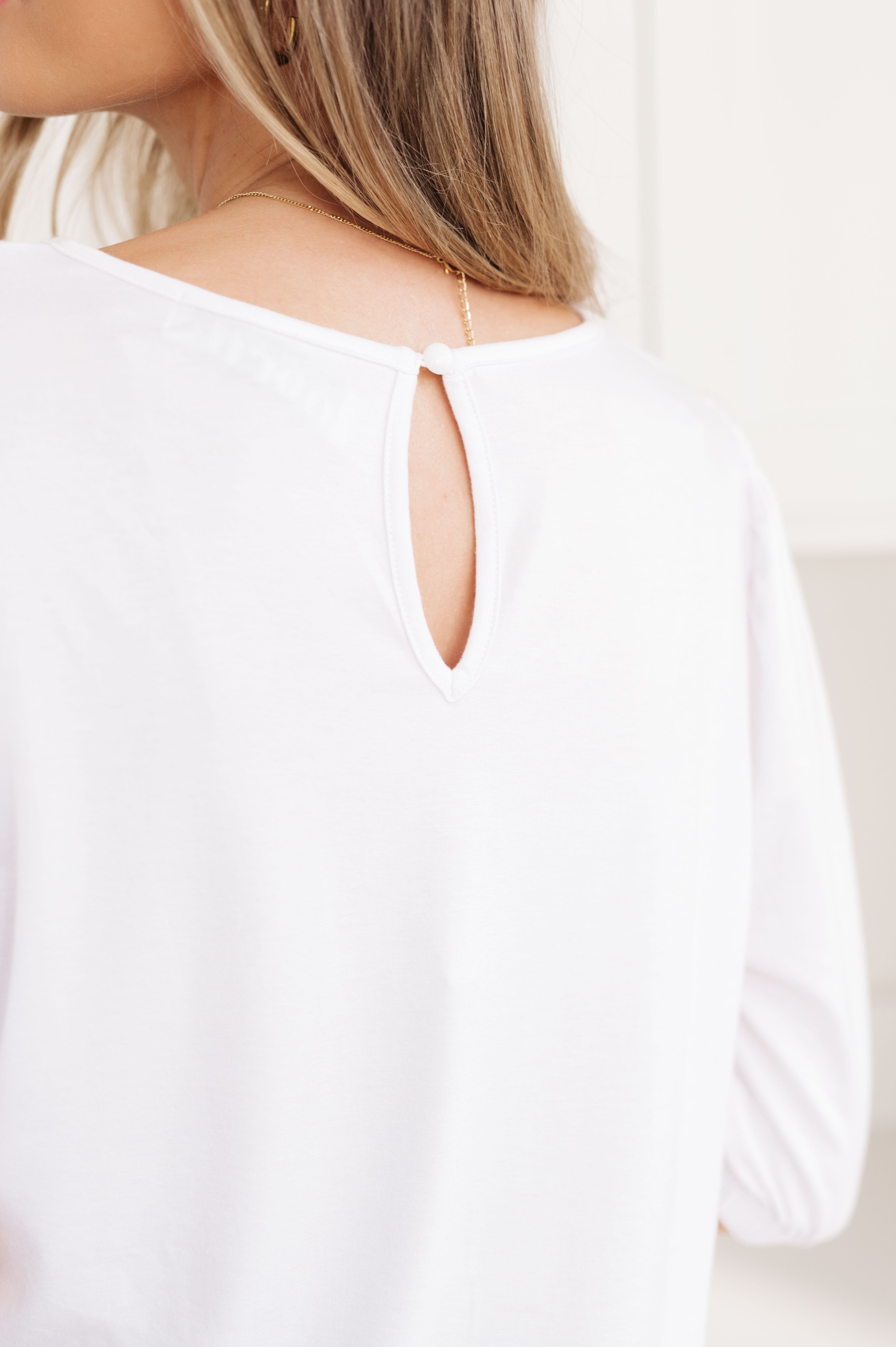 New Days Ahead White Blouse